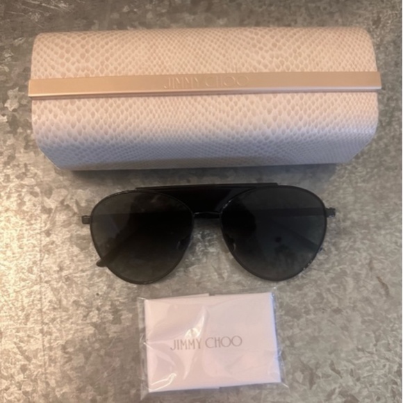 JIMMY CHOO Aviator AVE AUTHENTIC SUNGLASSES - Picture 5 of 5